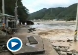 2003년 '매미' 태풍피해 현장(성류굴 앞)