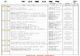 울진군 주간행사계획표 (2025.7.21 ~ 2025.7.27)