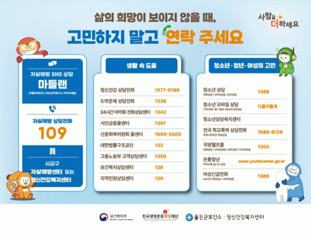 울진군, 자살예방의 날 맞아 생명존중 문화 확산에 총력