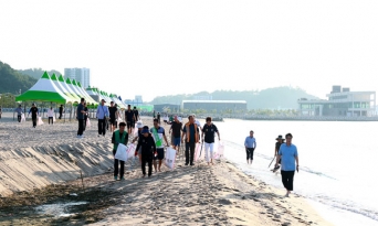 후포면, 해변 맨발걷기·환경정화 실시